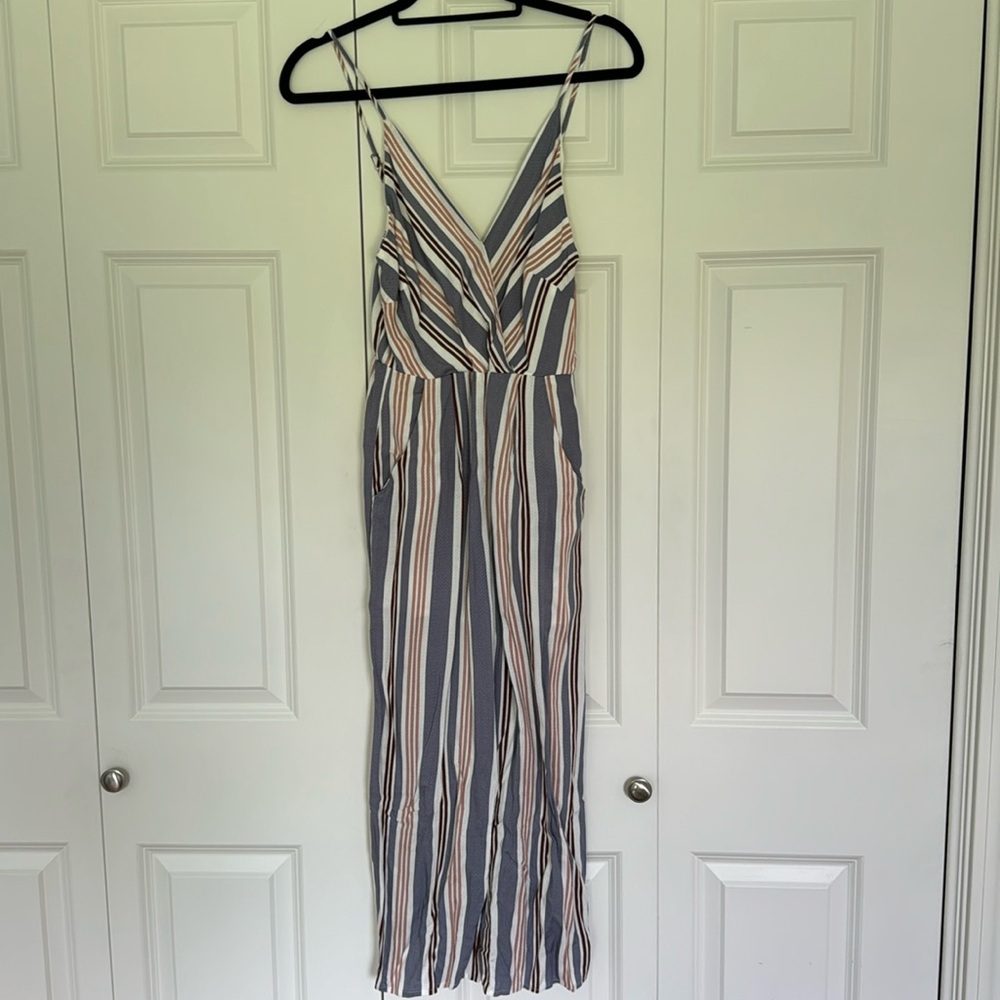 American Threads striped jumpsuit